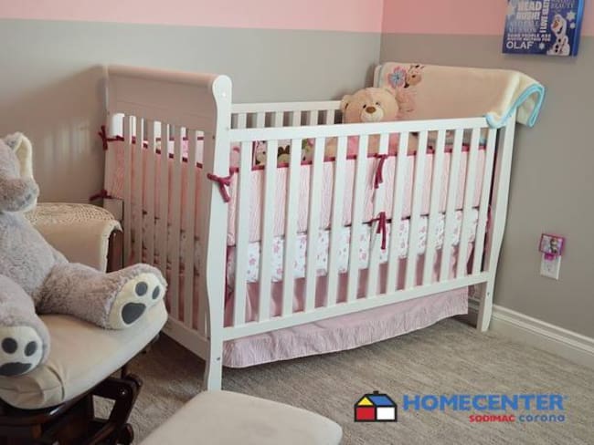 Paredes de color pastel, uno de los consejos para decorar una habitación para un bebé
