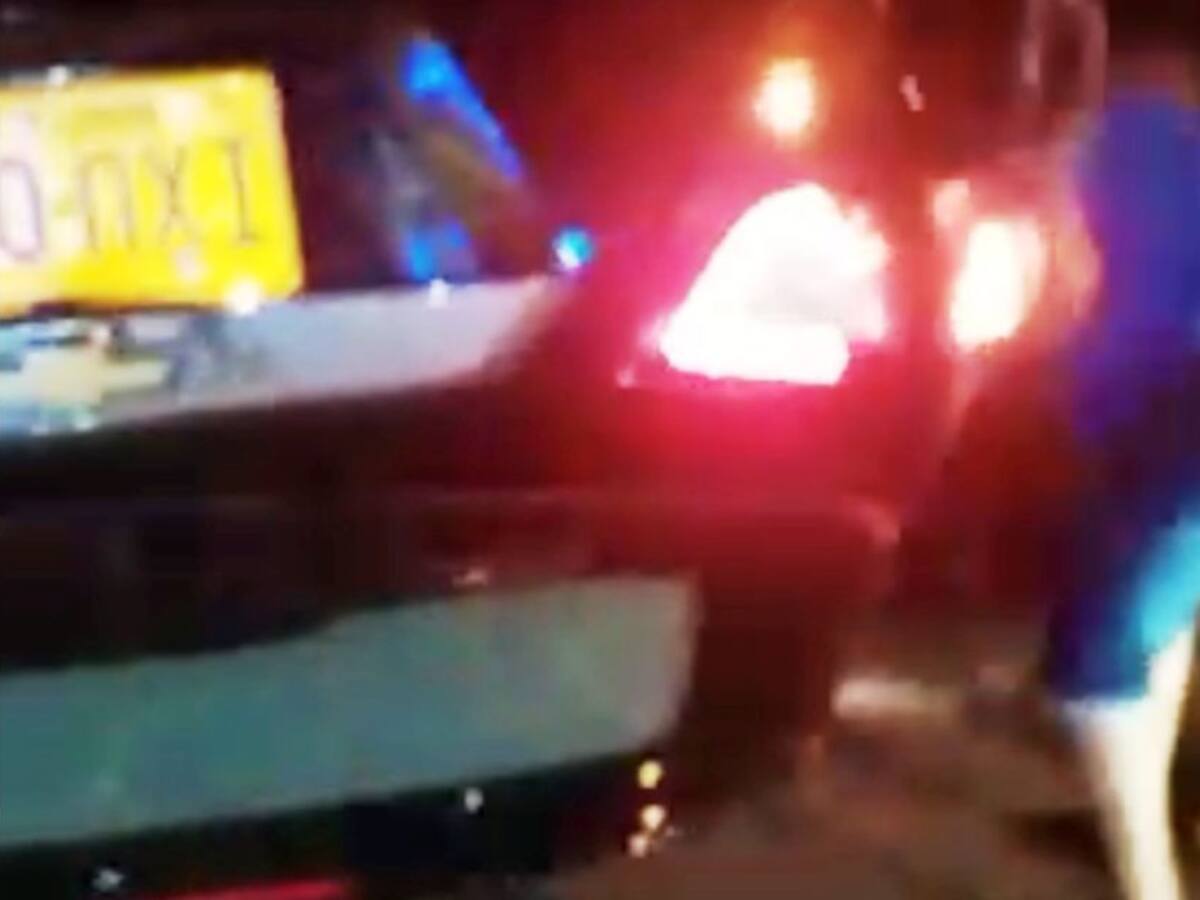 Pareja del interior del país salió ilesa de aparatoso choque en Cartagena