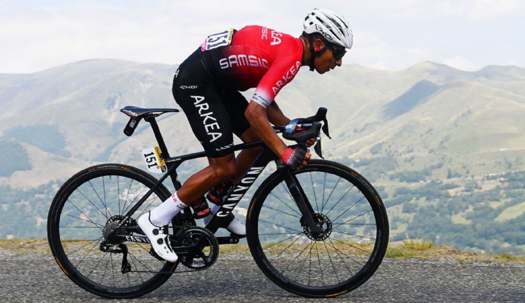 Nairo Quintana en la etapa 17 del Tour de Francia