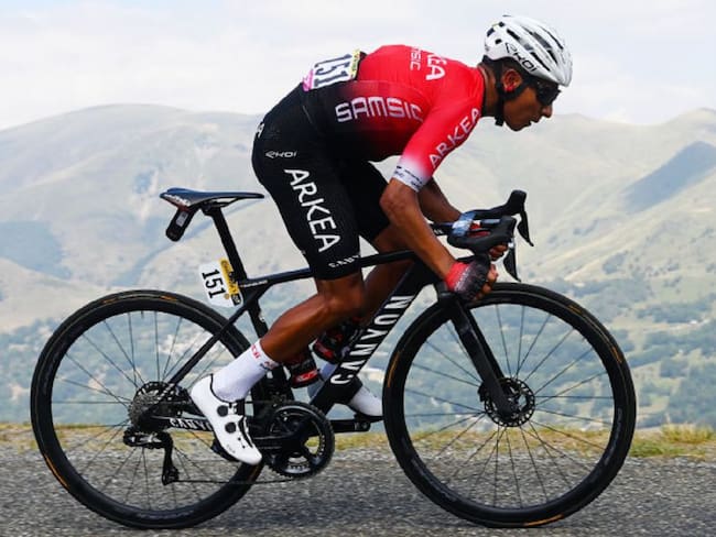Nairo Quintana en la etapa 17 del Tour de Francia