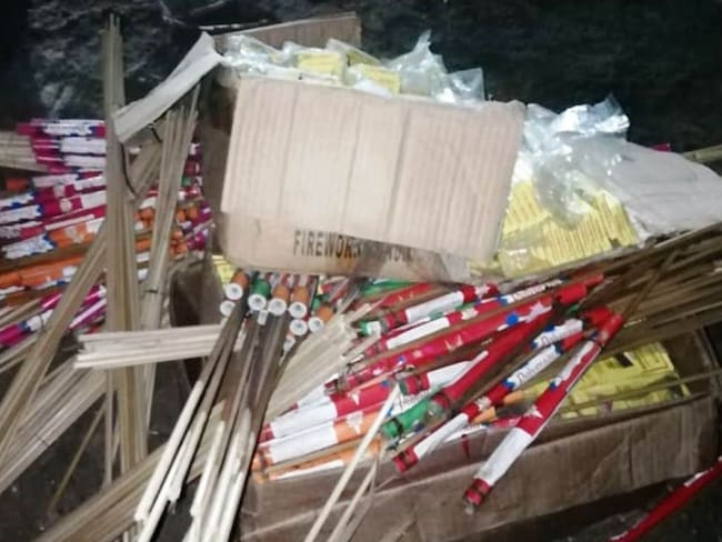 Policía de Cartagena incauta 10.800 unidades de artefactos pirotécnicos