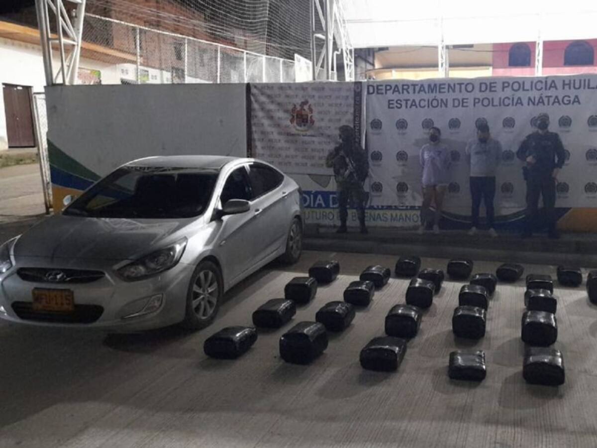 Incautan cargamento de marihuana en el Huila
