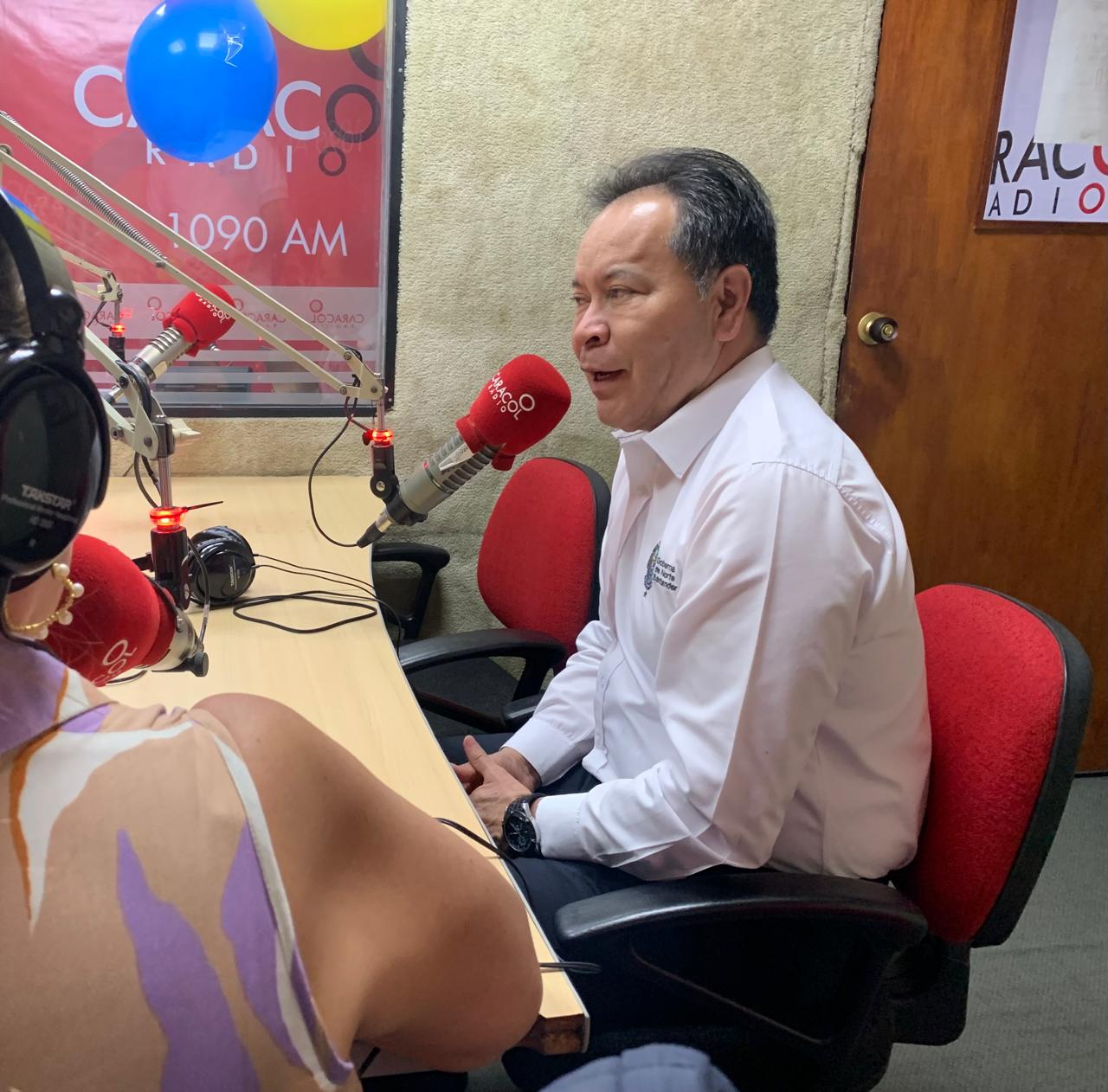 William Villamizar, gobernador Norte de Santander / Foto: Caracol Radio