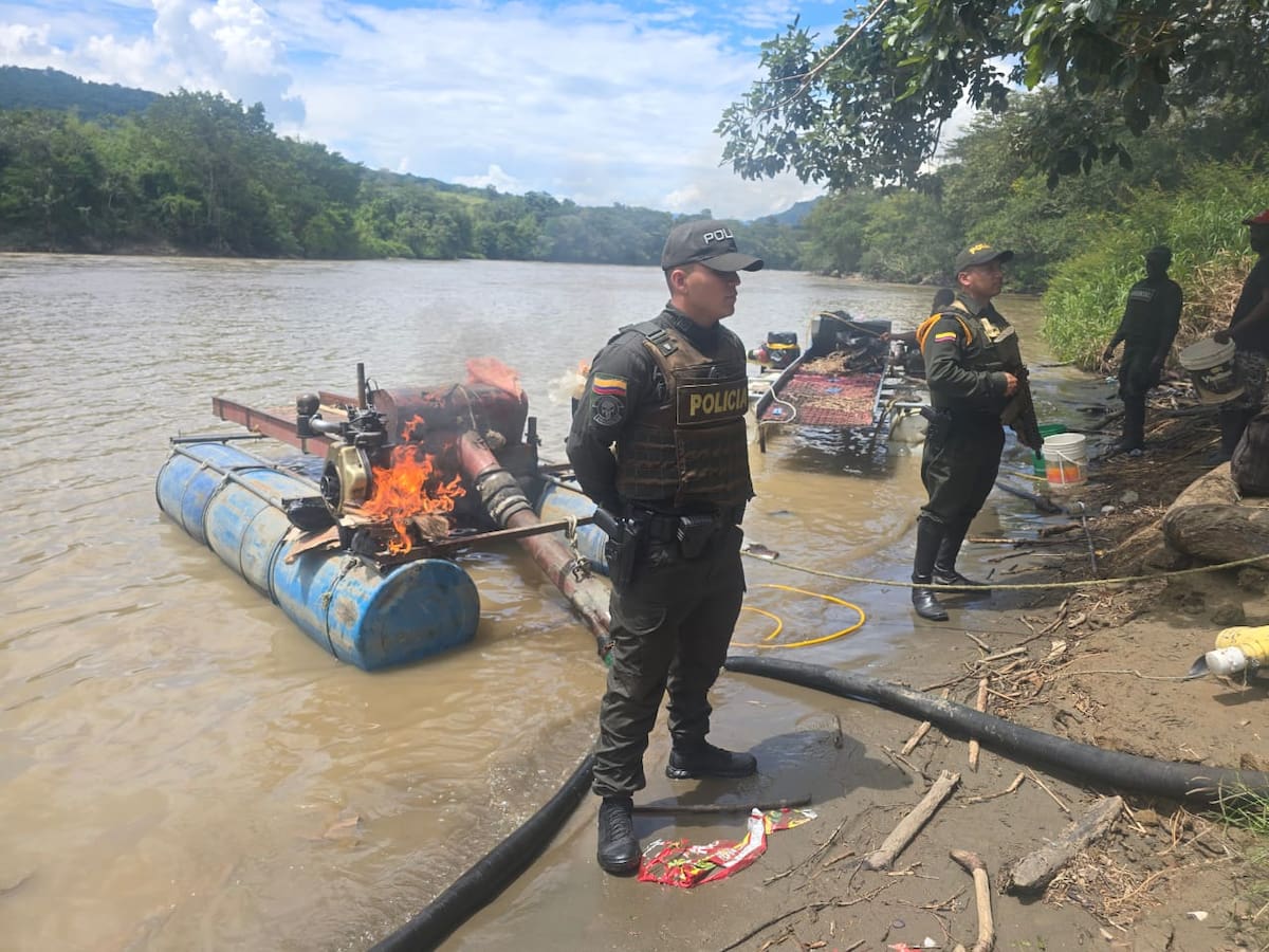 Destruidas siete minas ilegales en operación contra la explotación ilícita en el Suroeste antioqueño