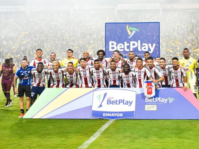Jugadores del Junior en la final de la Liga Colombiana-II / Colprensa