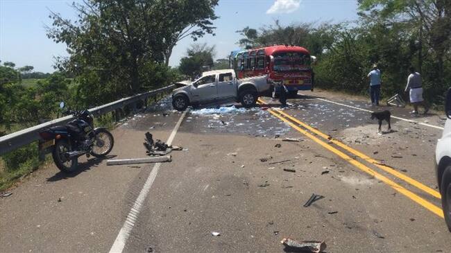 Grave accidenten en el sur del Atlántico deja cuatro fallecidos. Foto: @eLpElAoGaLo foto:cortesía