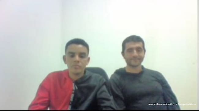 Jhon Alejandro Muñoz Serna y Javier Andrés García Solorzano, capturados. // Fiscalía