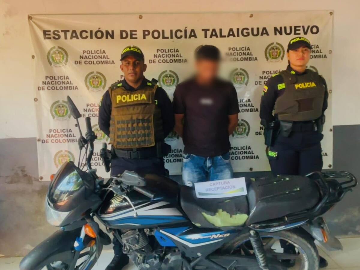 Cae con una moto hurtada durante operativos de control de la Policía en Talaigua Nuevo