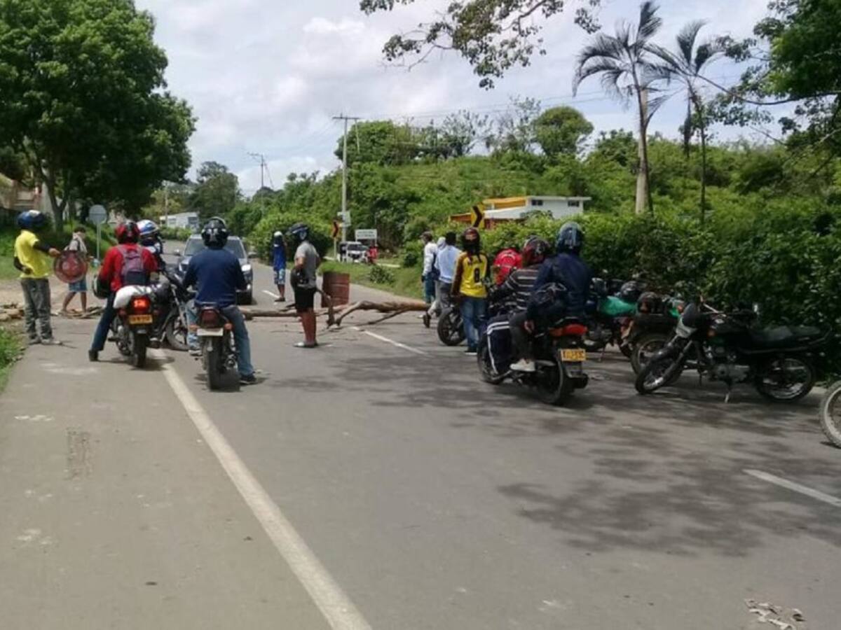 Cierres viales por manifestación en la Troncal de Occidente