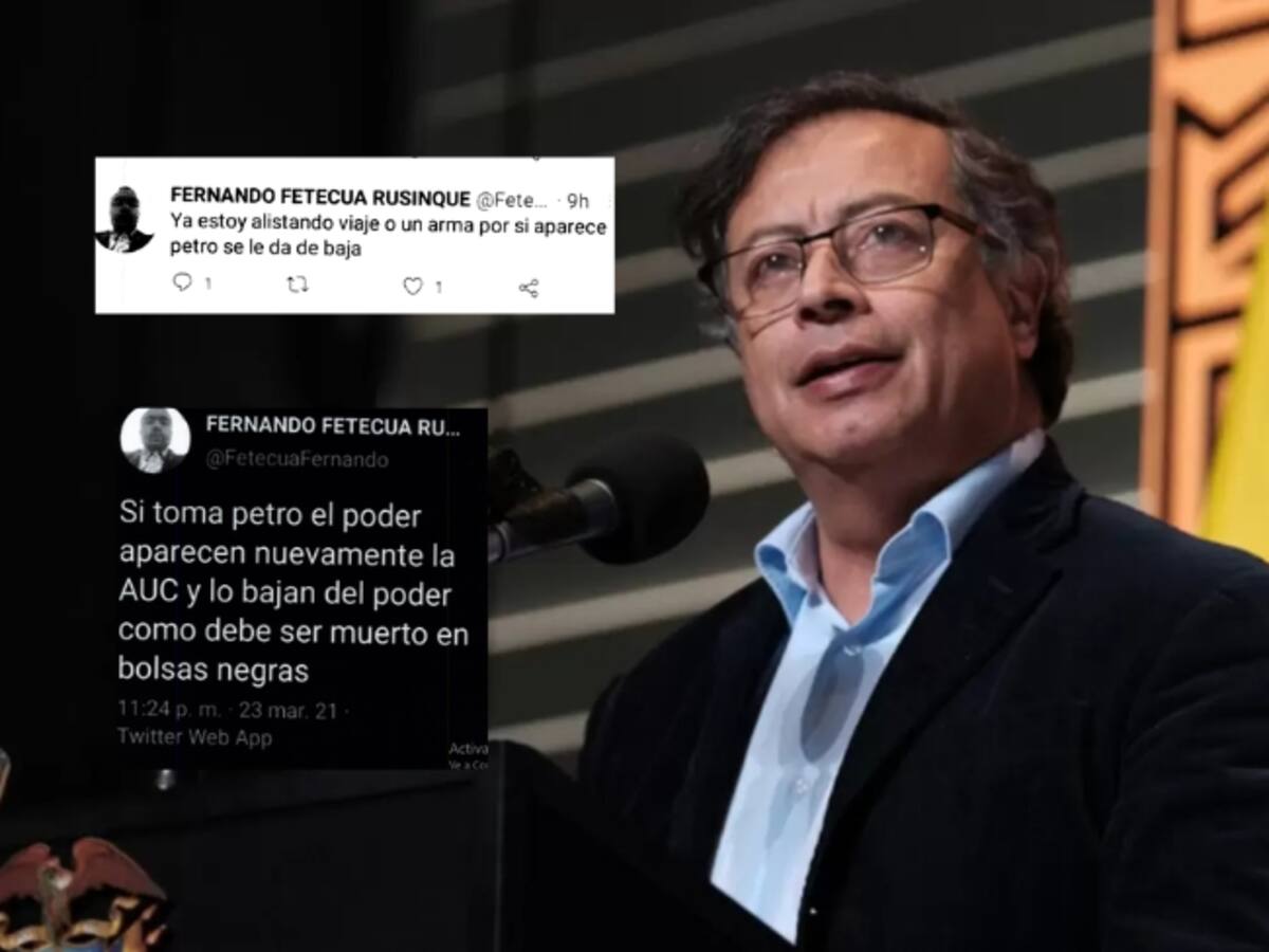 Condenan al hombre que amenazó al presidente Gustavo Petro en 2021 a través de la red social X