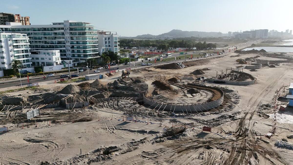 Obras del Malecón del Mar en Cartagena registran avance superior a 27%
