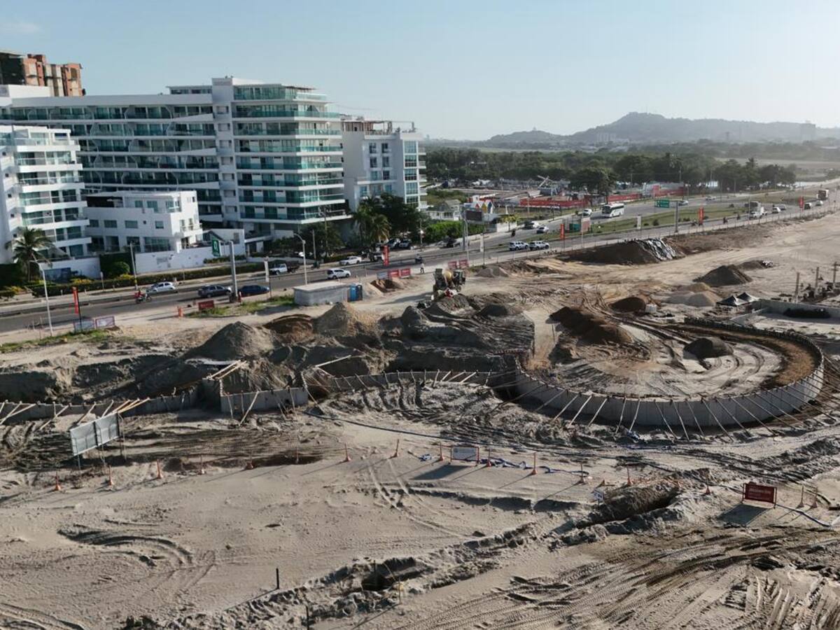 Obras del Malecón del Mar en Cartagena registran avance superior a 27%