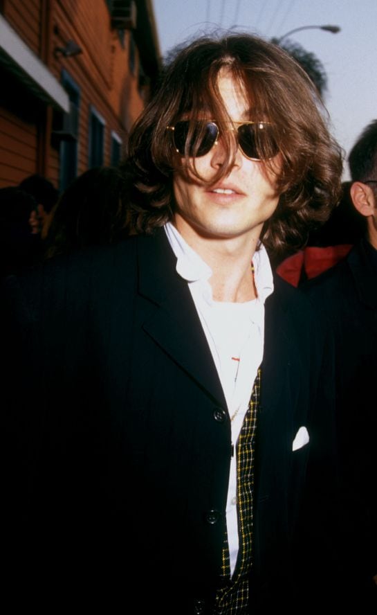 Johnny Depp en su juventud