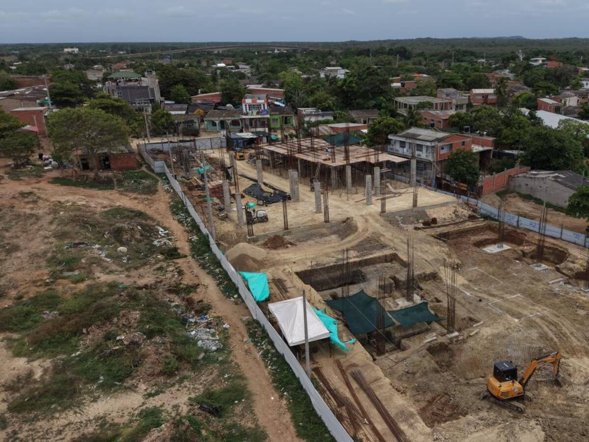 El nuevo colegio de Pasacaballos sigue tomando forma: la obra ya alcanza el 24 % de ejecución