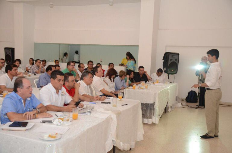 Los gobernadores de la Costa durante la reunión en Valledupar