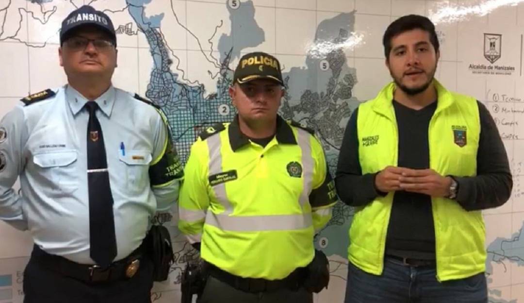 Cierres por contingencia en La Línea. Crédito: Alcaldía de Manizales.