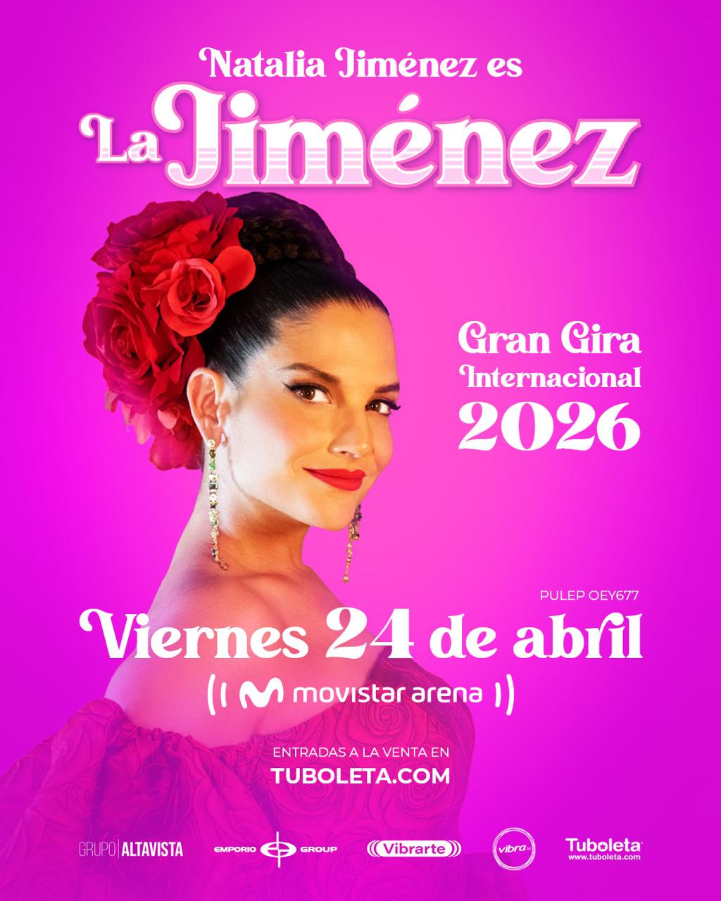 Natalia Jiménez anuncia oficialmente su gira Internacional en Colombia