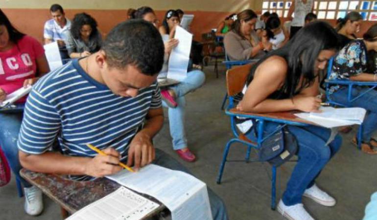 El material comenzara a ser distribuido este sábado en los colegios sedes para la realización de las pruebas.