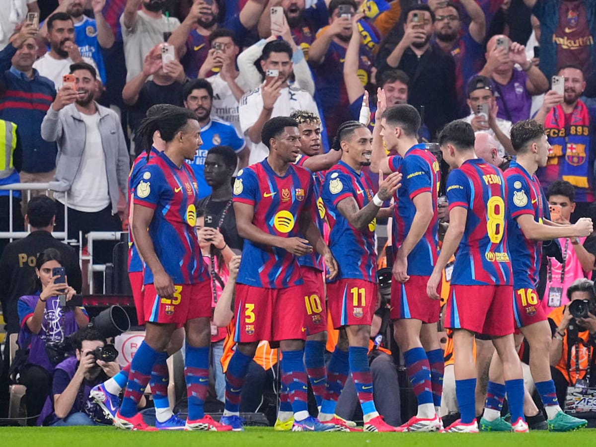 Barcelona se coronó campeón de la Supercopa de España tras vencer al Real Madrid: resumen y goles