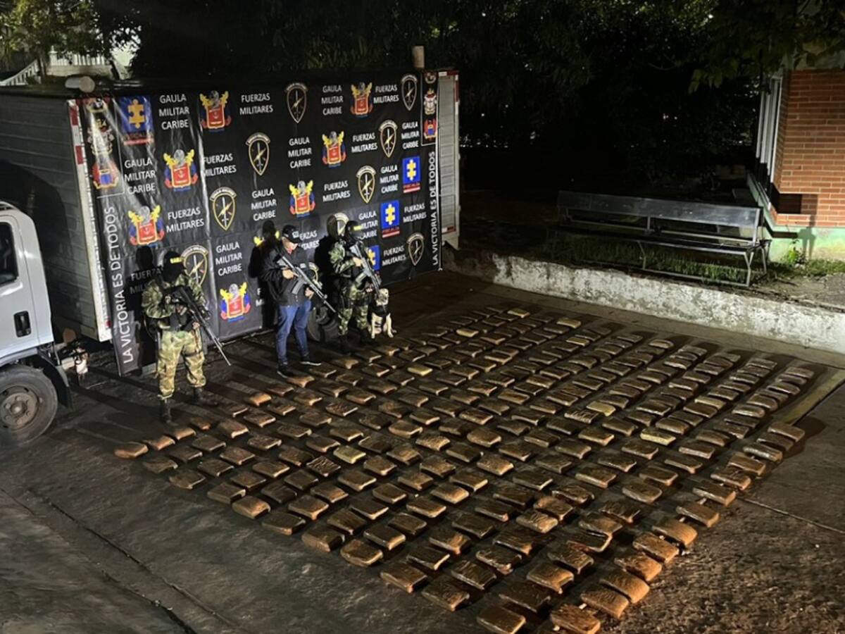 Incautan más de 330 kilos de marihuana al Clan del Golfo en Barranquilla