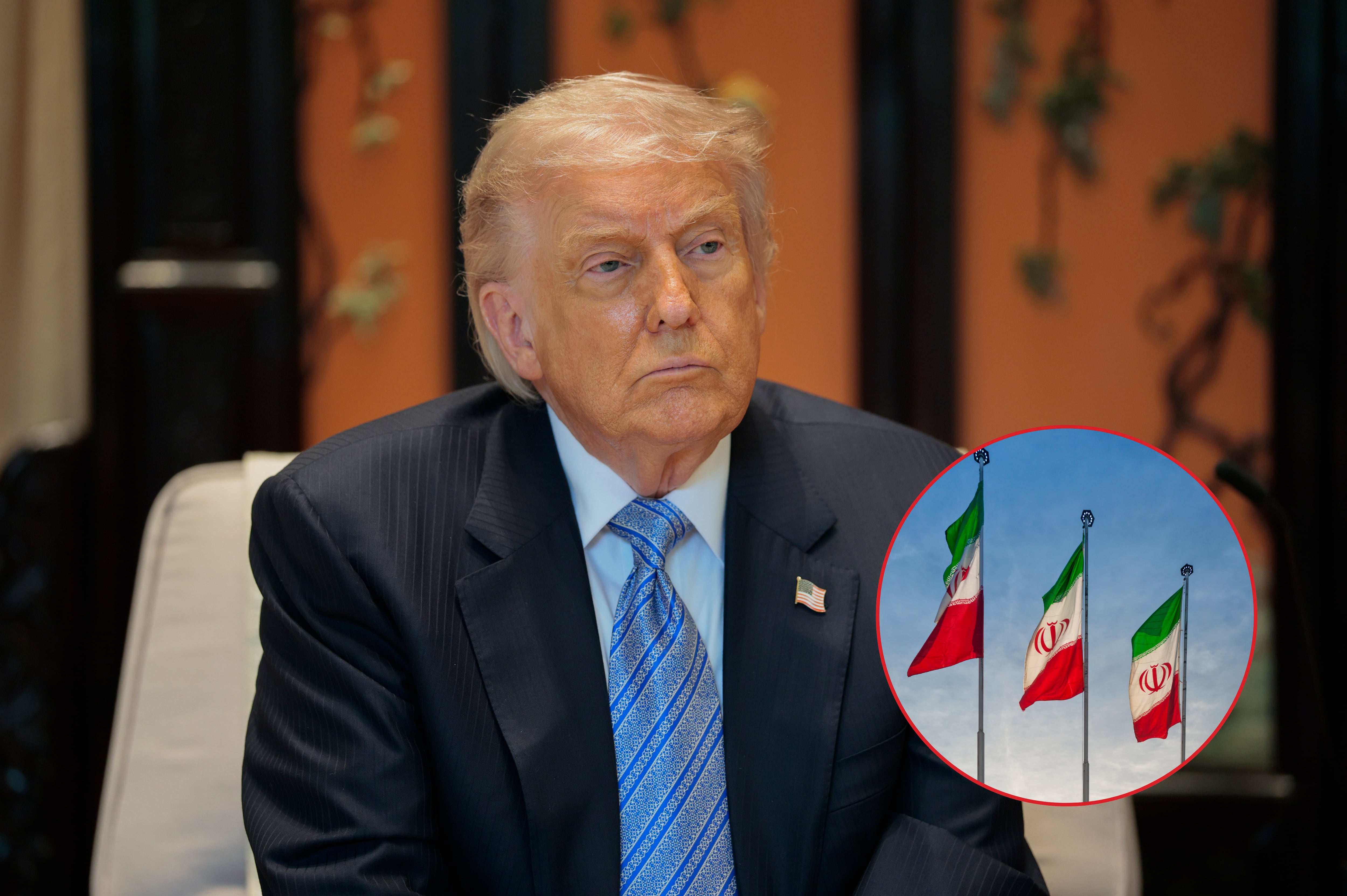 Imagen de referencia. Donald Trump - Bandera Irán: Getty Images.