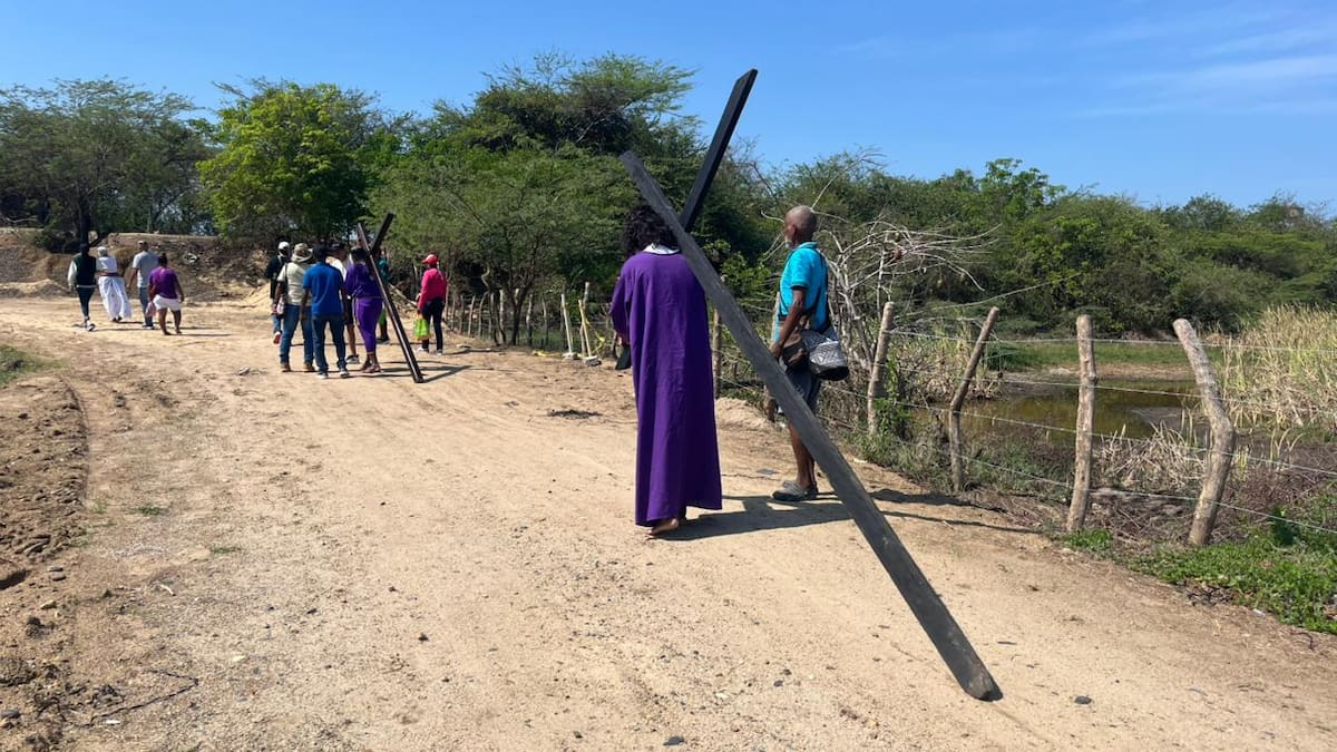 Fe y tradición marcaron el viacrucis en Santo Tomás, Atlántico