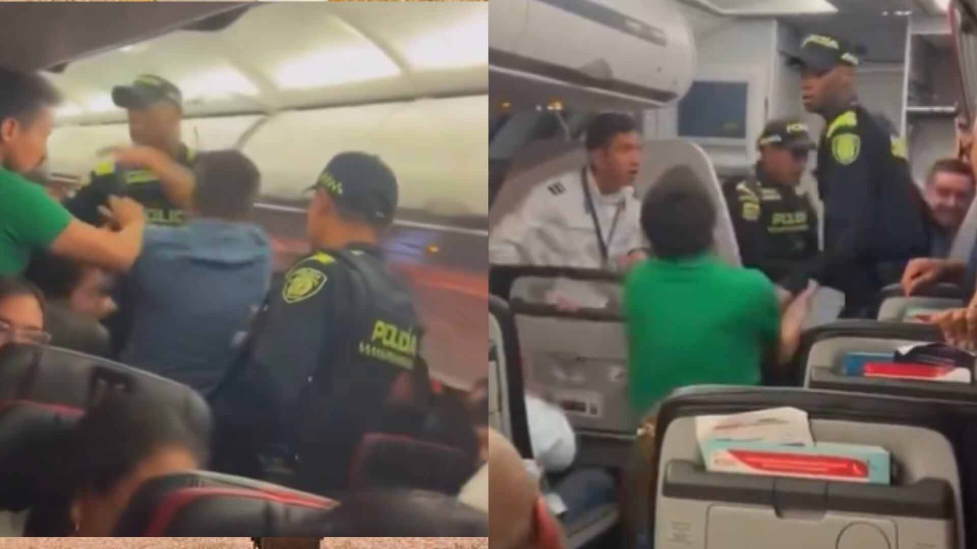 Pasajeros agreden a Policías - Archivo