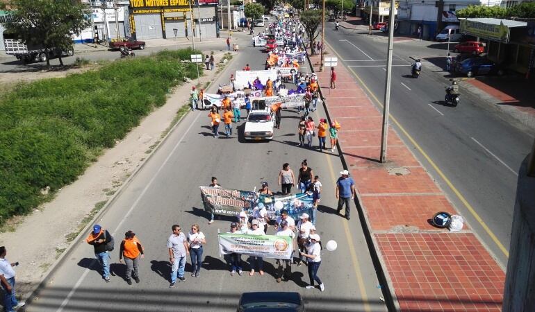 Marchas en Cúcuta de las centrales obreras el 1 de mayo