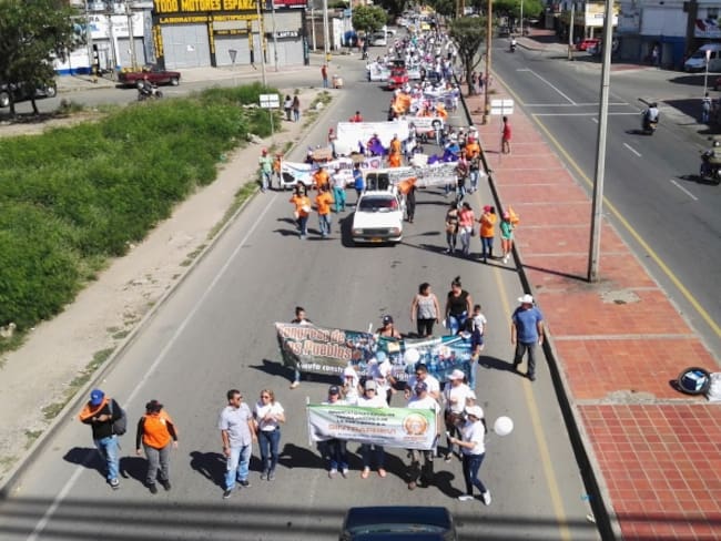 Marchas en Cúcuta de las centrales obreras el 1 de mayo
