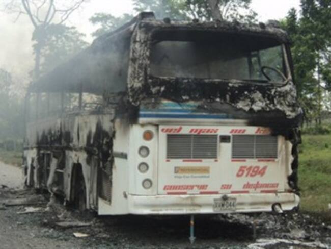 Continúan ataques de las Farc contra el transporte en Antioquia