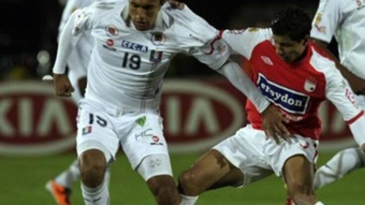 Santa fe anota al minuto 50 y empata al Once Caldas en la semifinal