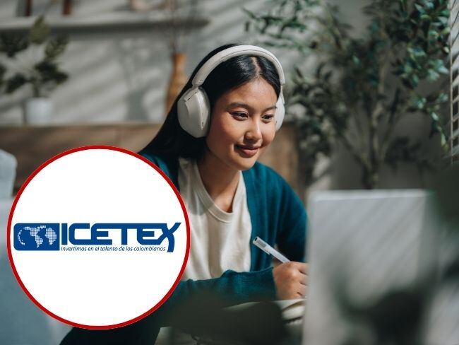 Imagen de referencia, foto Getty images, Canva y logo del ICETEX.