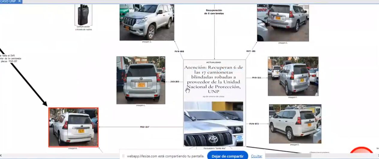 Caso robo de camionetas blindadas