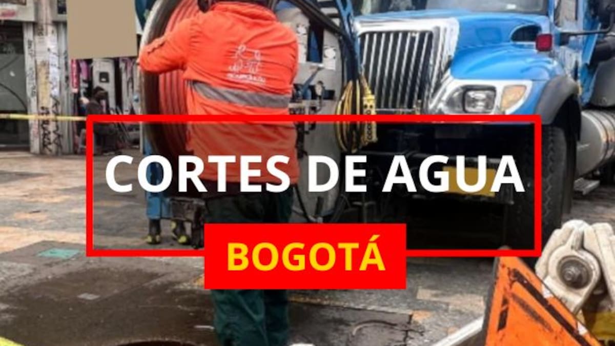 Cortes de agua en Bogotá: localidades y barrios que no tendrán servicio del 01 al 06 de junio