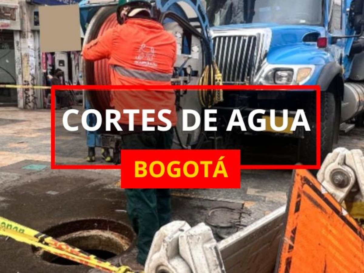Cortes de agua en Bogotá: localidades y barrios que no tendrán servicio del 01 al 06 de junio