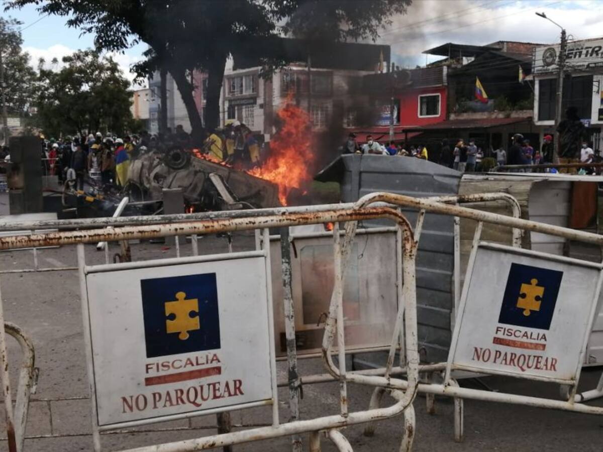 Jornada de movilizaciones terminó en enfrentamientos en Popayán