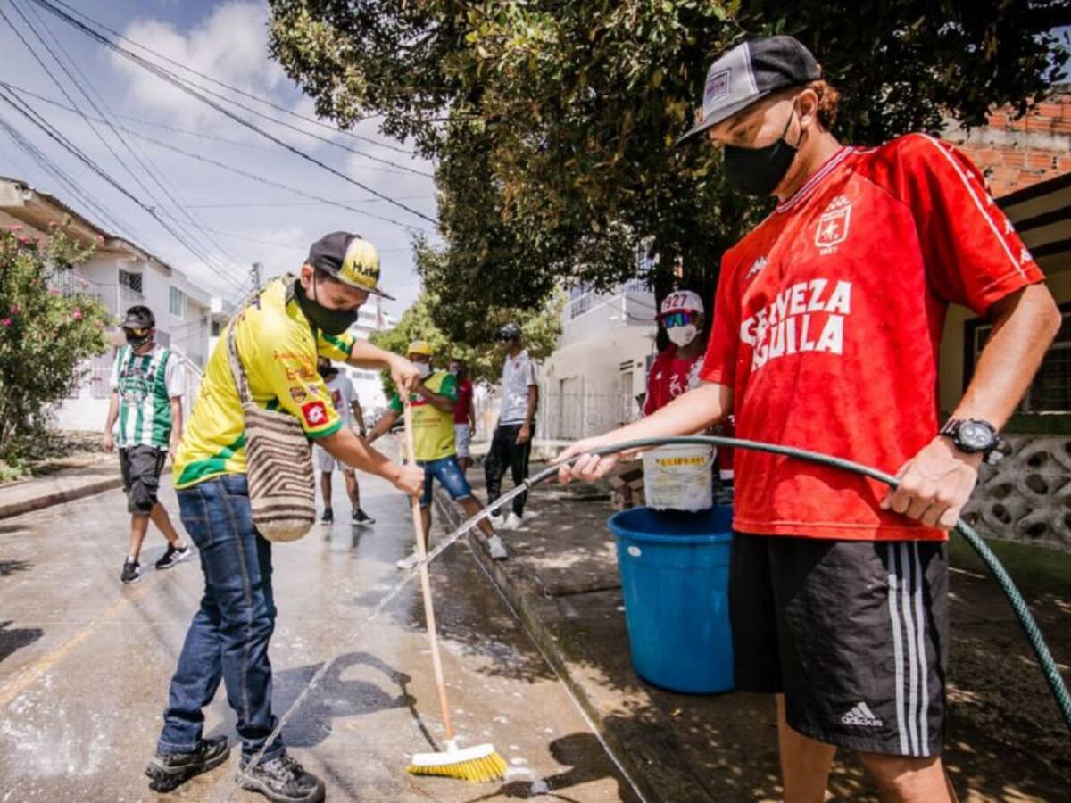 Barristas de diferentes equipos en Cartagena se suman a Barrio Heroico