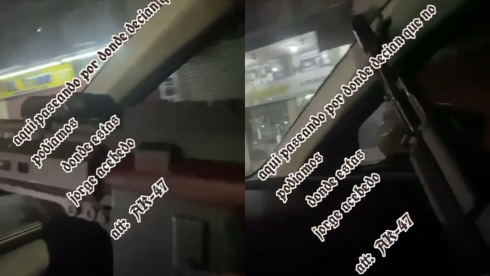 Los AK47 retan al alcalde de Cúcuta. / Foto: Cortesía.