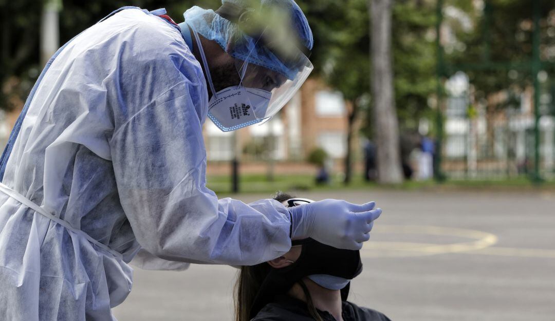 Pruebas COVID-19 en Bogotá.