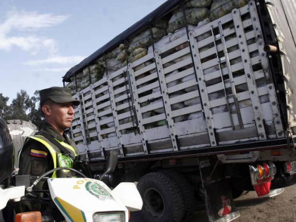 Policía ha realizado 690 caravanas de protección a camiones con alimentos