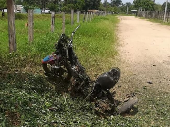 Activan motocicleta bomba en zona de ubicación de las Farc en Arauca
