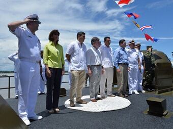 Ceremonia de activación de la Fuerza Naval del Oriente. Foto: Presidencia.
