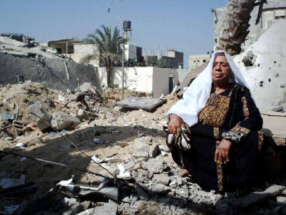 Mujer en Gaza