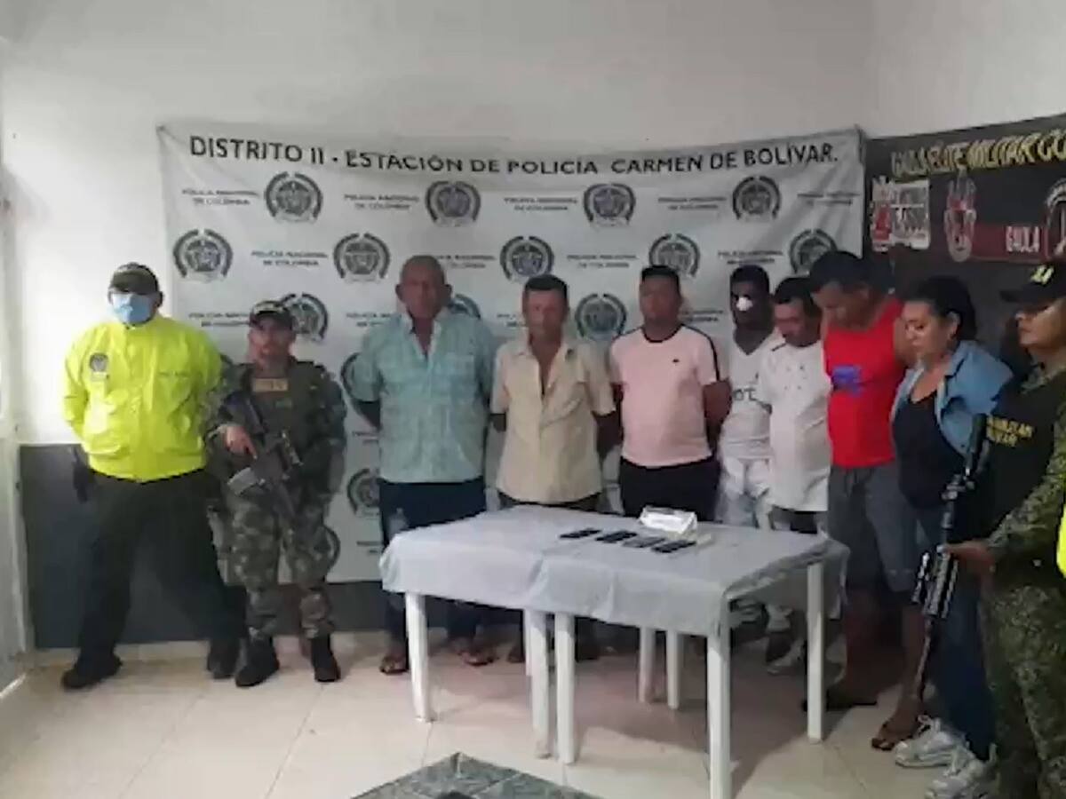 Fiscalía y Policía impactaron componente sicarial del ‘Clan del Golfo’ en Bolívar