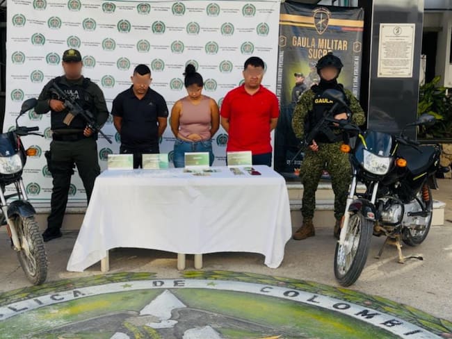 Capturan tres presuntos integrantes del Clan del Golfo en Sincelejo