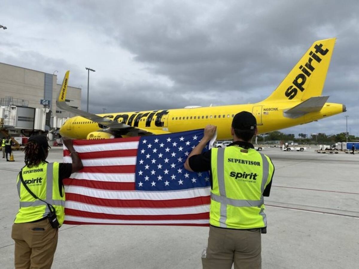 Spirit suspenderá la ruta directa Bucaramanga - Fort Lauderdale