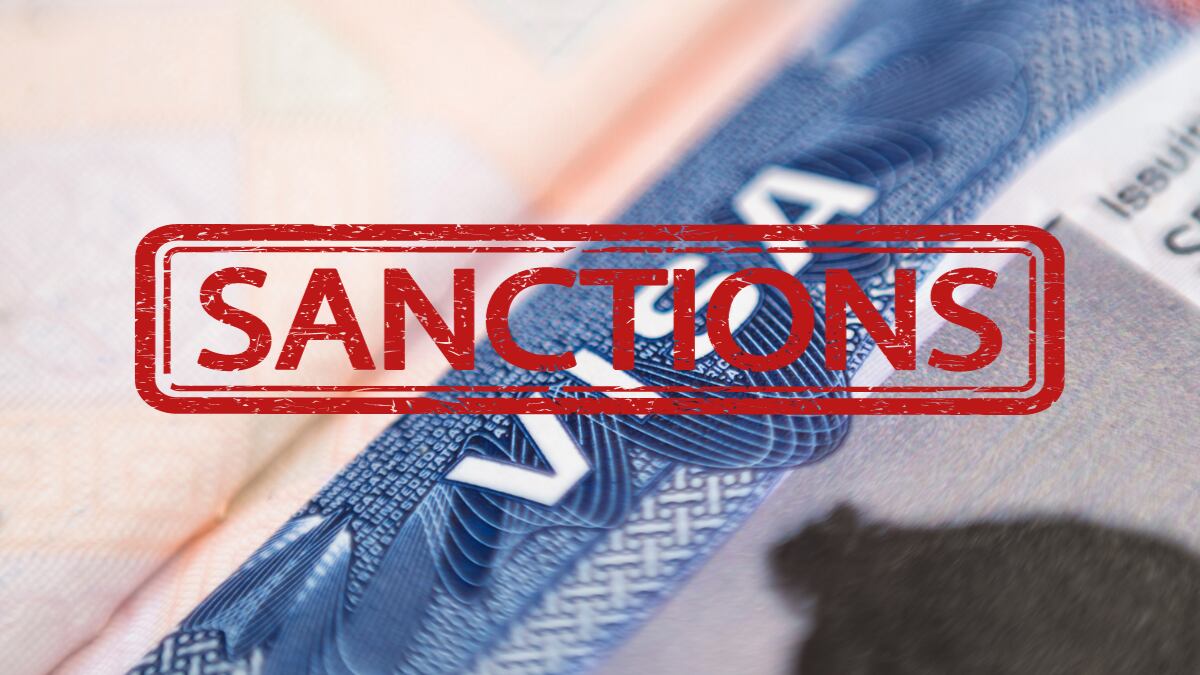Visa sancionada de los Estados Unidos (Getty Images)