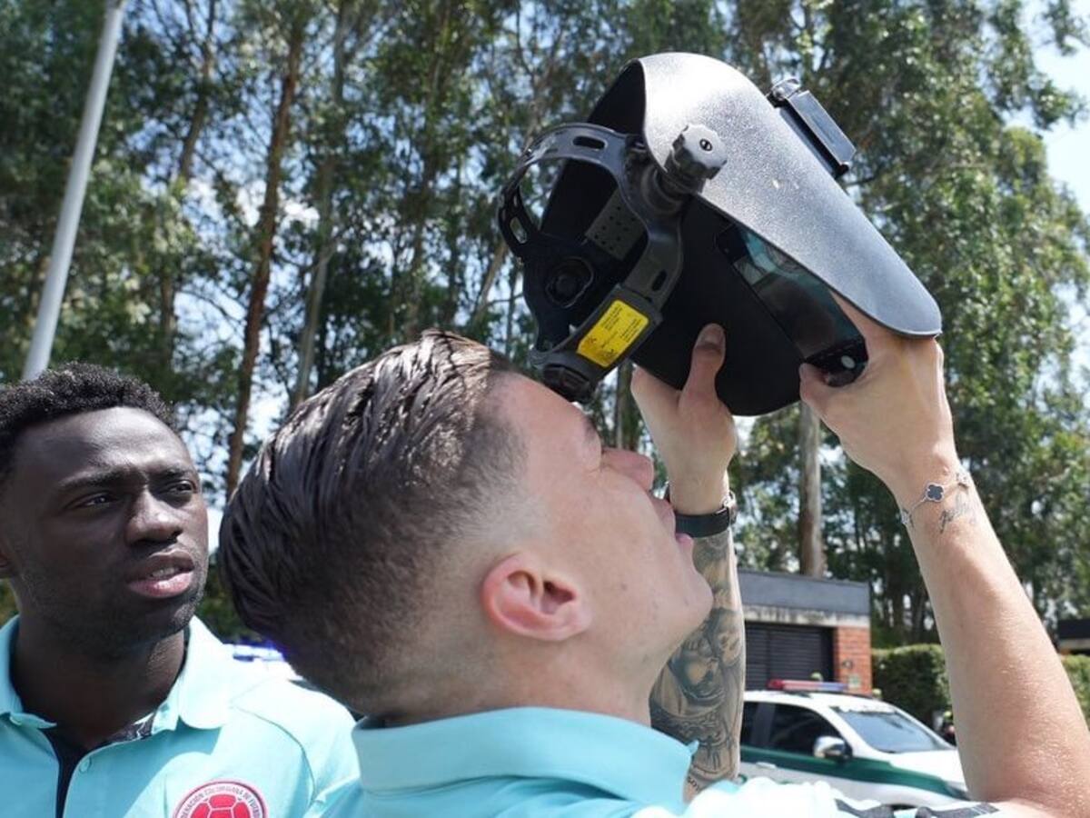 Eclipse solar: jugadores de la Selección Colombia lo disfrutaron con curiosa herramienta