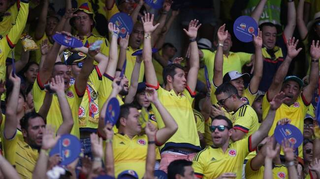 Hinchas colombianos.