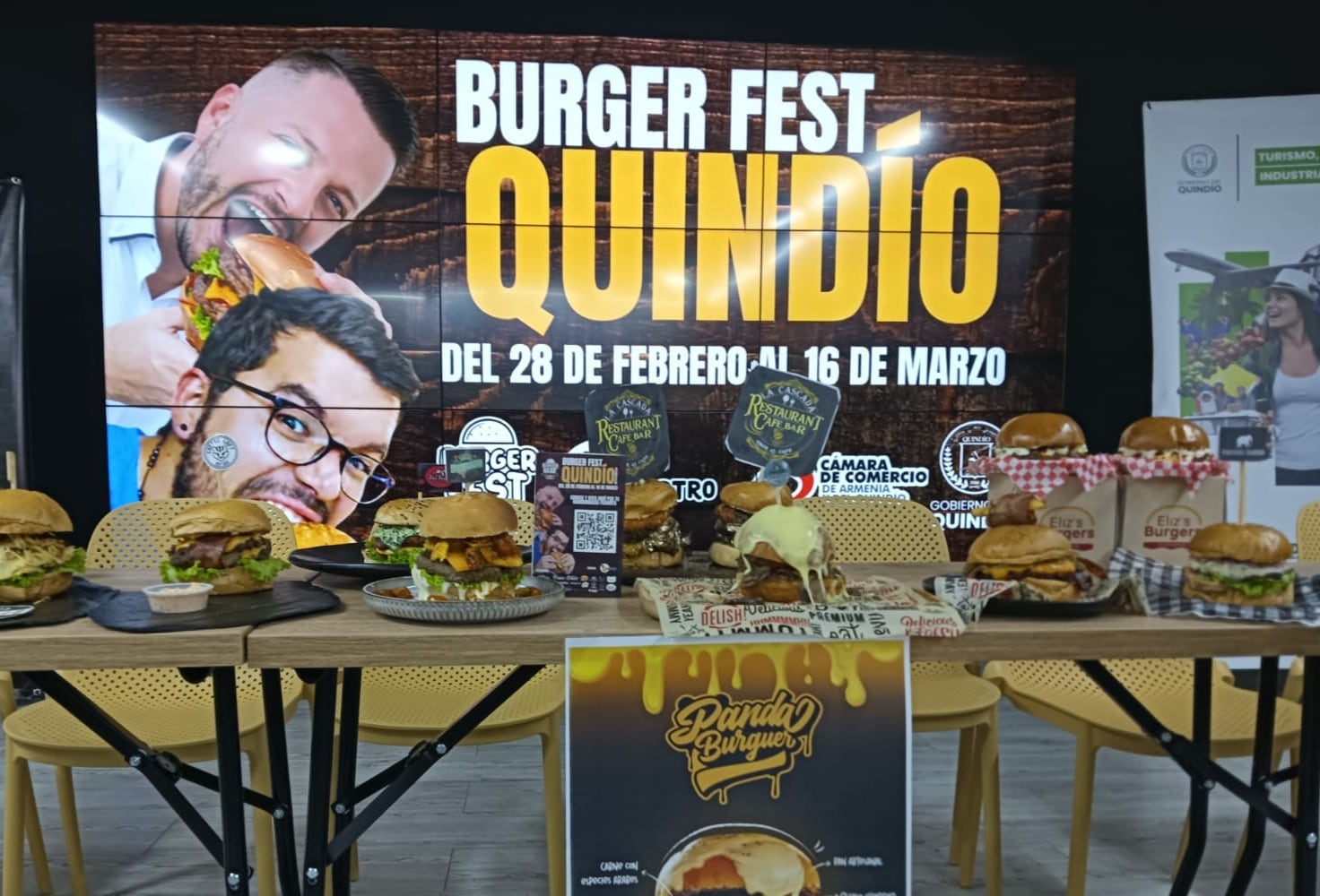 Se inició el Burger Fest Quindío 2026, va hasta el 16 de marzo. Foto: Adrián Trejos